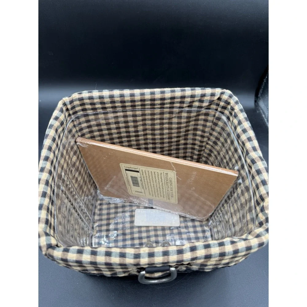🖤 Longaberger 2010 Black TV Time Basket Combo – Excellent Used Condition (EUC)
